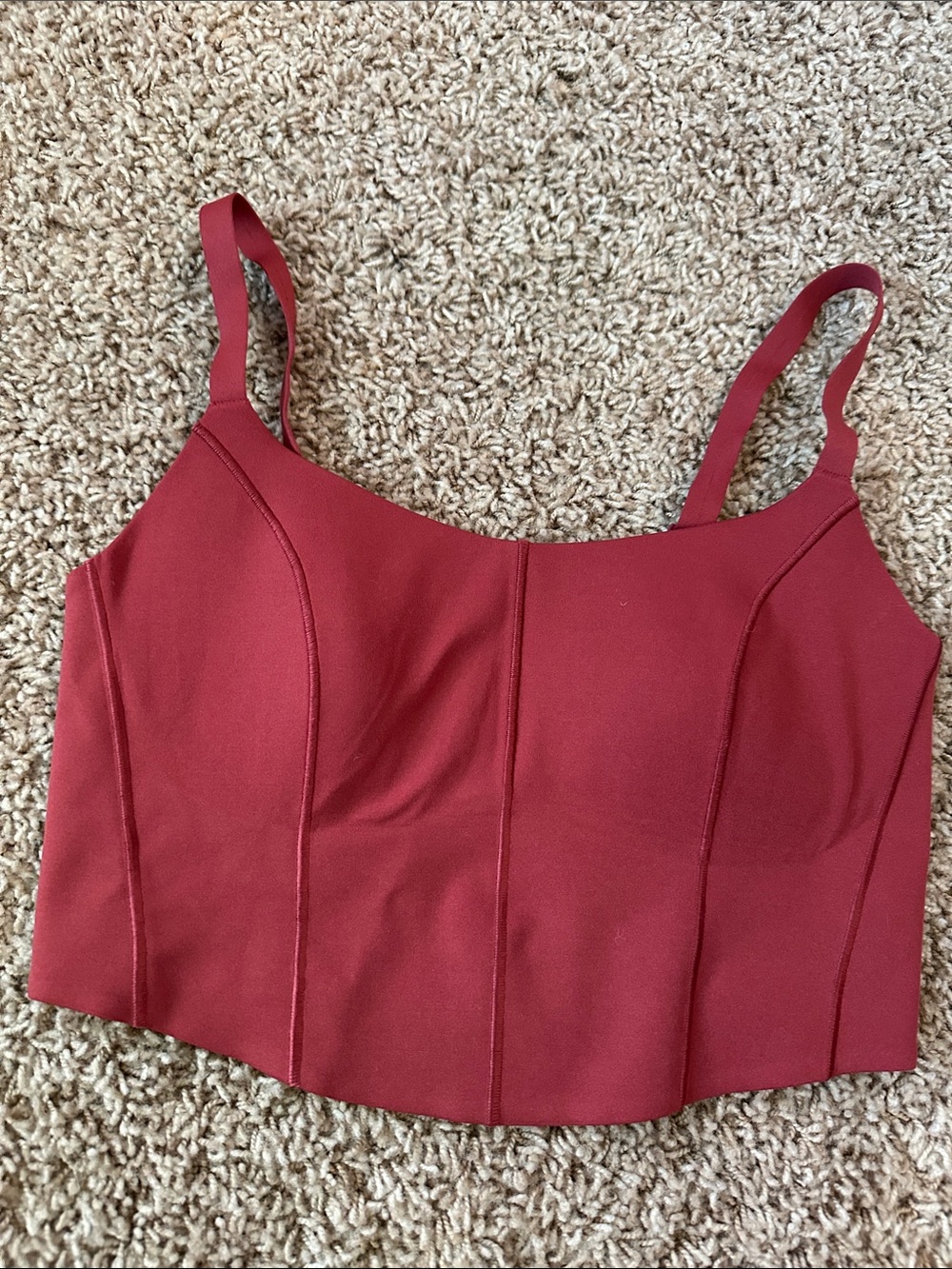 Offline Aerie Cropped Bustier Tank Real Me sweat Cardio Athletic Workout Yoga